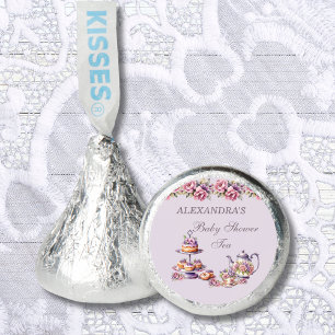 Pink Floral Lilac Tea Party Baby Shower Favors