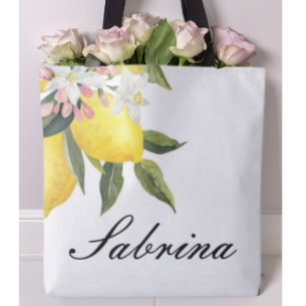 Pink Floral limoncello tote bag