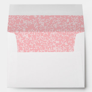 Pink Floral Lined Envelope