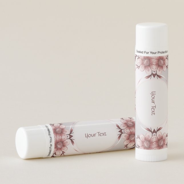 Pink Floral Lip Balm (Front)