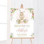Pink Floral Little Bunny Baby Shower Welcome Poster<br><div class="desc">Make your event special with this Rabbit Baby Shower with our cute and lovely printable Welcome Sign featuring adorable Floral Bunny Bear Baby Shower theme. Download,  personalize,  and create lasting memories with this perfect touch for your joyous celebration!

BS624</div>