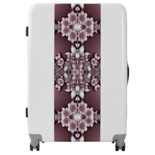 Pink Floral Luggage