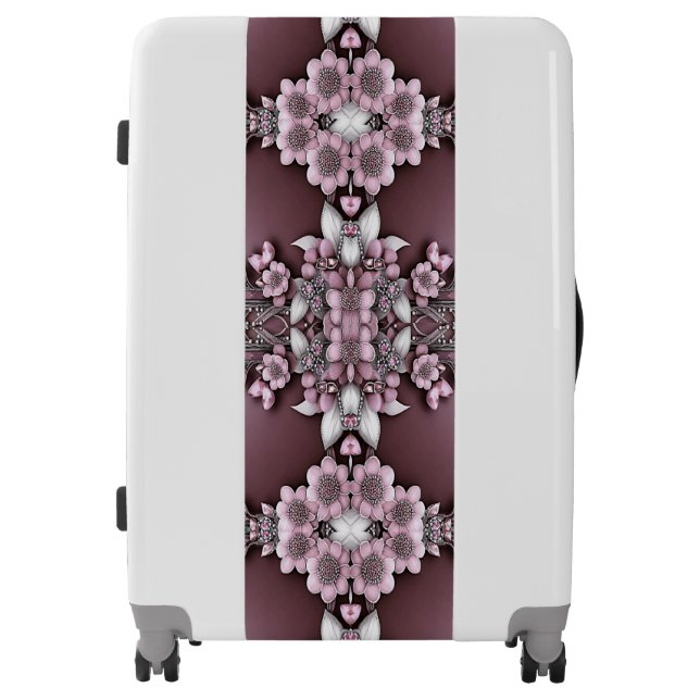 Pink Floral Luggage (Front)