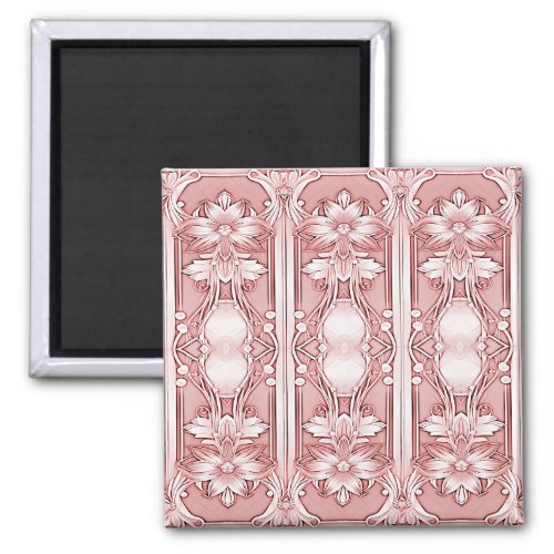 Pink Floral Magnet