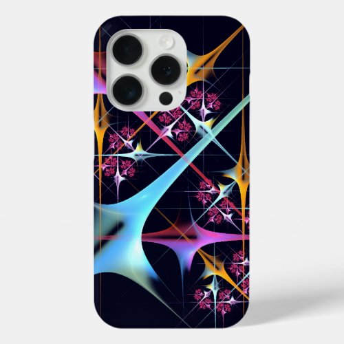 Pink Floral Modern Abstract Art Color Pattern 01 iPhone 15 Pro Case