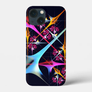 Pink Floral Modern Abstract Art Color Pattern #01 iPhone 13 Mini Case