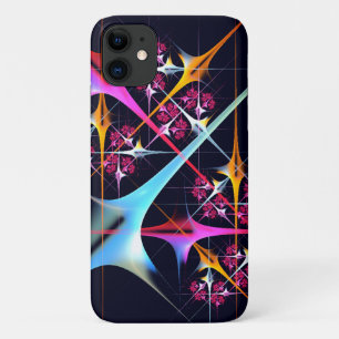 Pink Floral Modern Abstract Art Color Pattern #01 iPhone 11 Case