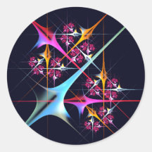 Pink Floral Modern Abstract Art Color Pattern #01