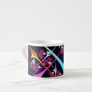 Pink Floral Modern Abstract Art Color Pattern #01 Espresso Cup