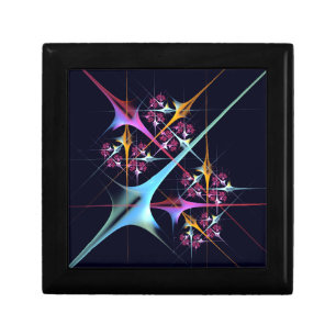 Pink Floral Modern Abstract Art Color Pattern #01 Gift Box