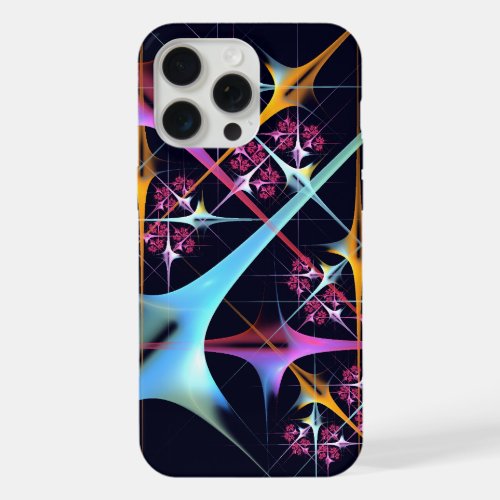 Pink Floral Modern Abstract Art Color Pattern 01 iPhone 15 Pro Max Case