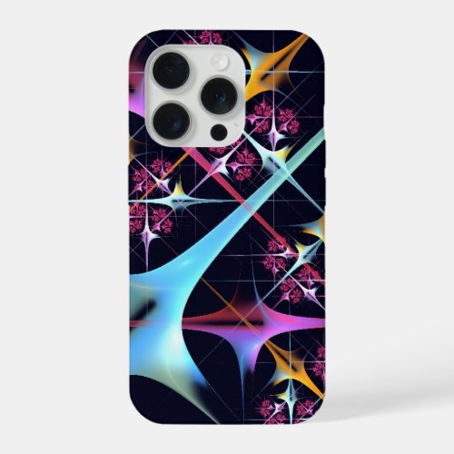 Pink Floral Modern Abstract Art Color Pattern 01 iPhone 15 Pro Case