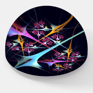 Pink Floral Modern Abstract Art Color Pattern #01 Paperweight