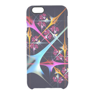 Pink Floral Modern Abstract Art Color Pattern #01 Clear iPhone 6/6S Case