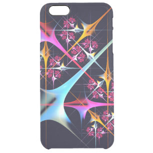Pink Floral Modern Abstract Art Color Pattern #01 Clear iPhone 6 Plus Case