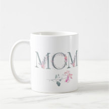 Pink Floral Mom Design with Names