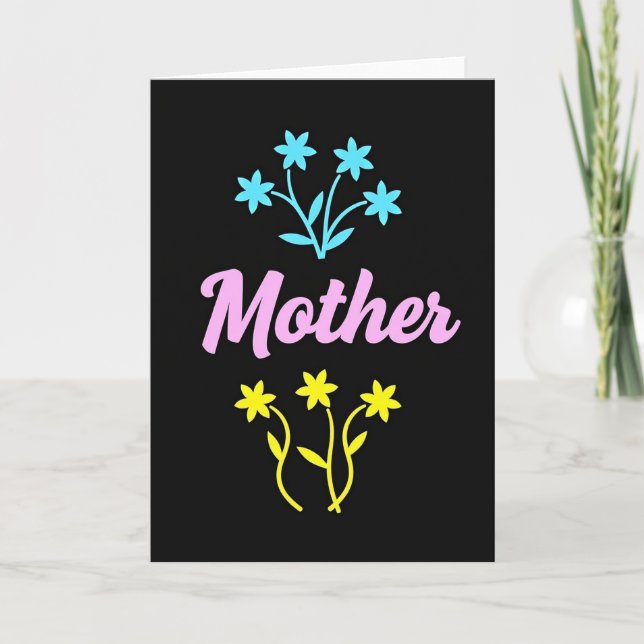 Pink Floral Mother Card (Front)