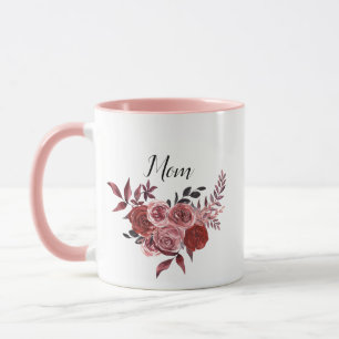 Pink floral mothers day mug