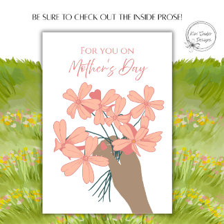 Pink Floral Mother's Day Wildflower Bouquet Card