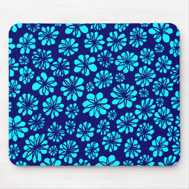 Pink Floral Mouse Pad (Front)