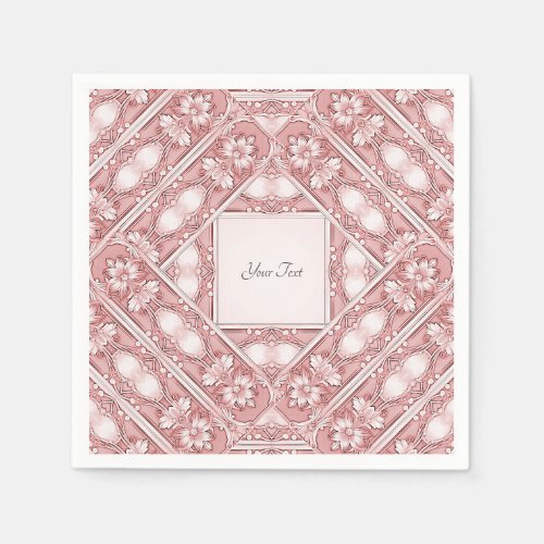 Pink Floral Napkins