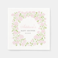 Pink Floral Napkins