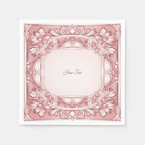 Pink Floral Napkins