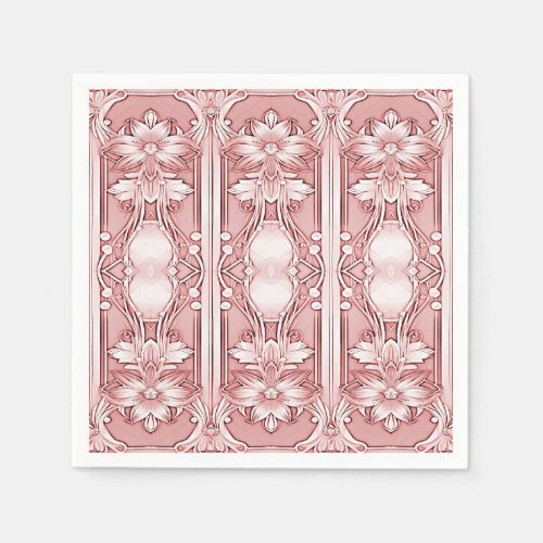 Pink Floral Napkins