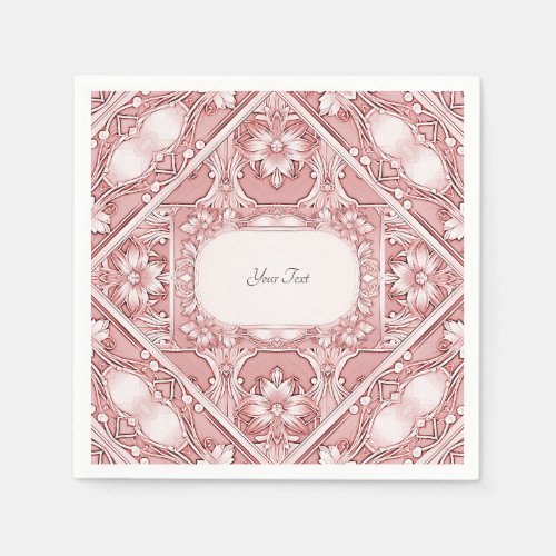 Pink Floral Napkins