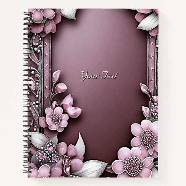 Pink Floral Notebook (Front)