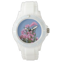 Pink Floral Oleander Watch