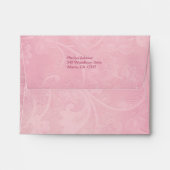 Pink Floral Paisley A2 Envelope for RSVP Card (Back (Top Flap))
