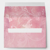 Pink Floral Paisley Personalized A7 Envelope (Back (Bottom))