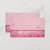 Pink Floral Paisley Placecards (Front/Back)