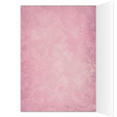 Pink Floral Paisley Table Number Card (Inside (Left))
