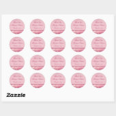 Pink Floral Paisley Thank You Sticker (Sheet)