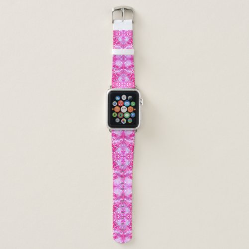 Pink Floral Pattern Apple Watch Band
