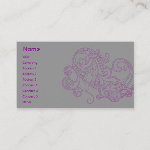 Customizable Pink Floral Pattern - Business Business Card Templates