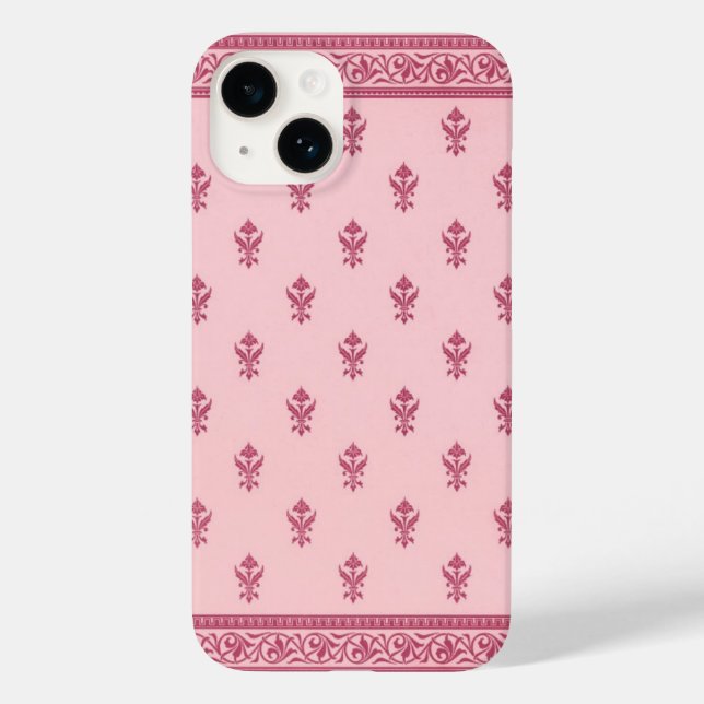 Pink Floral Pattern  Case-Mate iPhone Case (Back)