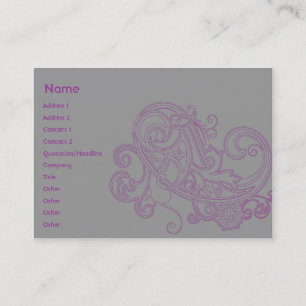 Pink Floral Pattern - Chubby Business Card