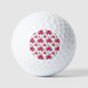 Pink Floral Pattern Design-29500 Golf Balls