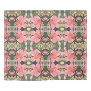 Pink Floral Pattern Duvet Cover