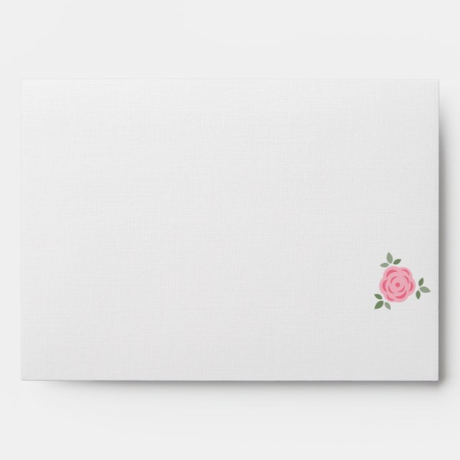 Pink Floral Pattern Envelope (Front)