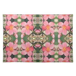 Pink Floral Pattern Placemat
