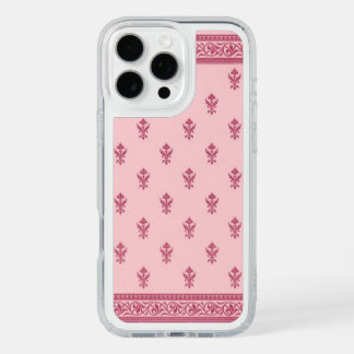 Pink Floral Pattern iPhone 16 Pro Max Case