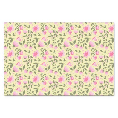 Pink Floral Pattern w. Greenery