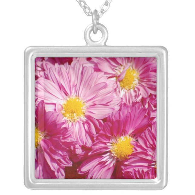 Pink Floral Pendant (Front)
