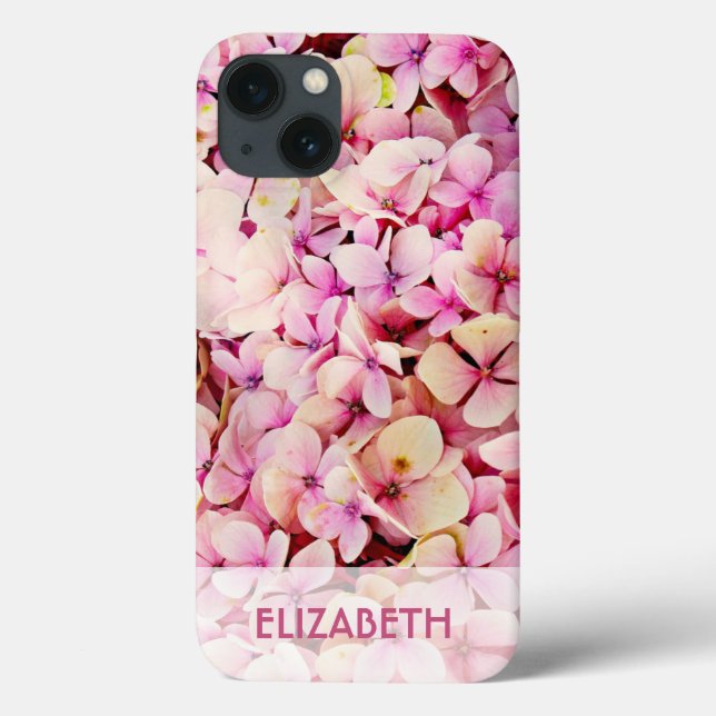 Pink Floral Personalized Case-Mate iPhone Case (Back)