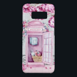 Pink Floral Phone Booth Personalized  Case-Mate Samsung Galaxy S8 Case<br><div class="desc">This beautiful phone case features a pink phone booth adorned in flowers with a nearby tree dropping pink blossoms on the ground. You can personalize with your name.</div>