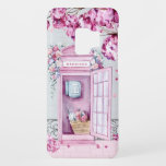 Pink Floral Phone Booth Personalized Case-Mate Samsung Galaxy S9 Case<br><div class="desc">This beautiful phone case features a pink phone booth adorned in flowers with a nearby tree dropping pink blossoms on the ground. You can personalize with your name.</div>